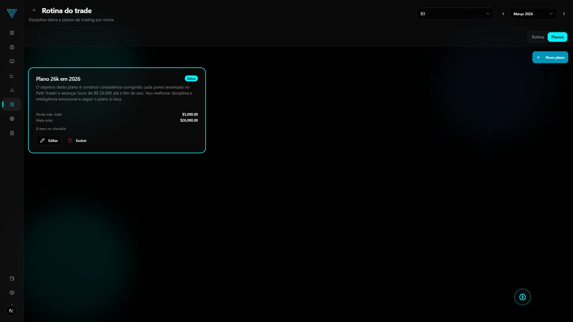 Interface Path Trader — Rotina do Trade, imagem 2 de 2